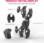 ULANZI Super Clamp Double Camera Clamp, R096 Crab Plier Clip Bracket Mount - Image 4