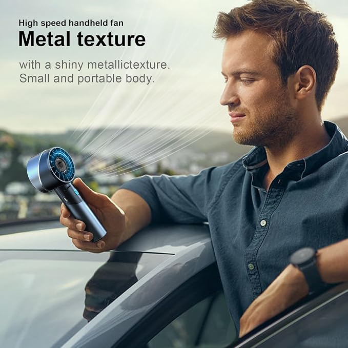 Handheld Fan, Mini Small Portable Turbo Fan, Rechargeable - Image 6