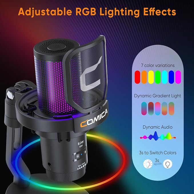 COMICA EJoy Uni USB Gaming Microphone - Image 4