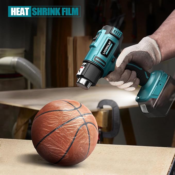 LIVOWALNY Cordless Heat Gun Compatible - 350W 122℉-1022℉ Adjustable Portable - Image 8