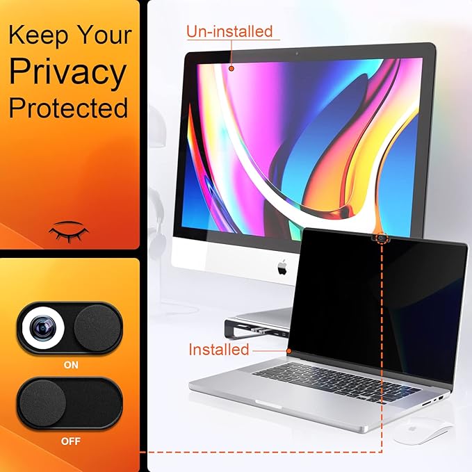 Magnetic Privacy Screen for MacBook Air 13.6 & 13 Inch 2022-2025, Matte - Image 2