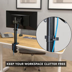 Mount-It! Single Monitor Desk Mount – Computer Screen Stand - Image 7
