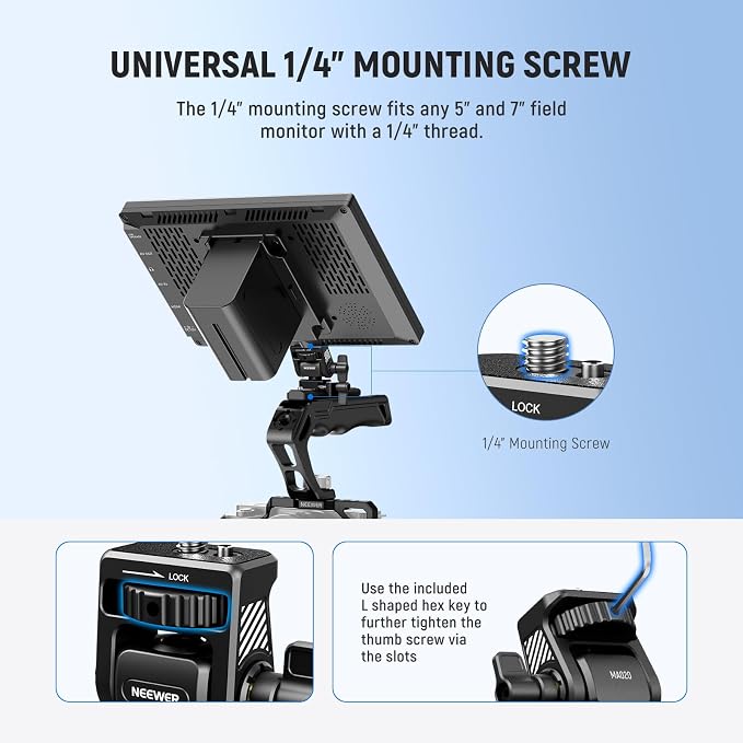 NEEWER Field Monitor Mount Monitor Holder - Image 3