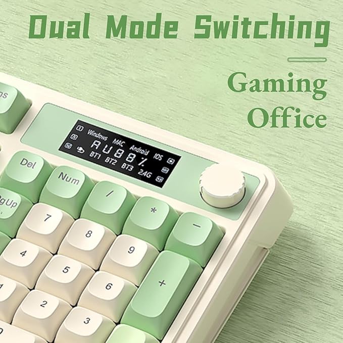 AULA S99 Pro Wireless Keyboard, Gaming Keyboards Media Knob Custom RGB Backlit - Image 6