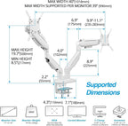 AVLT RGB Lights Dual 17”-43” Gaming Monitor Arm Desk Mount, Fits Two - Image 4