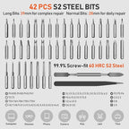 ZOE Electric Screwdriver, Mini Precision Screwdriver Set Cordless Screw driver - Image 3