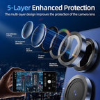 X-it Camera Lens Protector for Samsung S25, 9H Tempered Glass, Independent - Image 4
