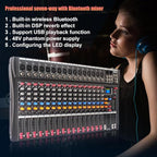 GX16 Professional 16 Channel Bluetooth Audio Mixing Console - Image 9