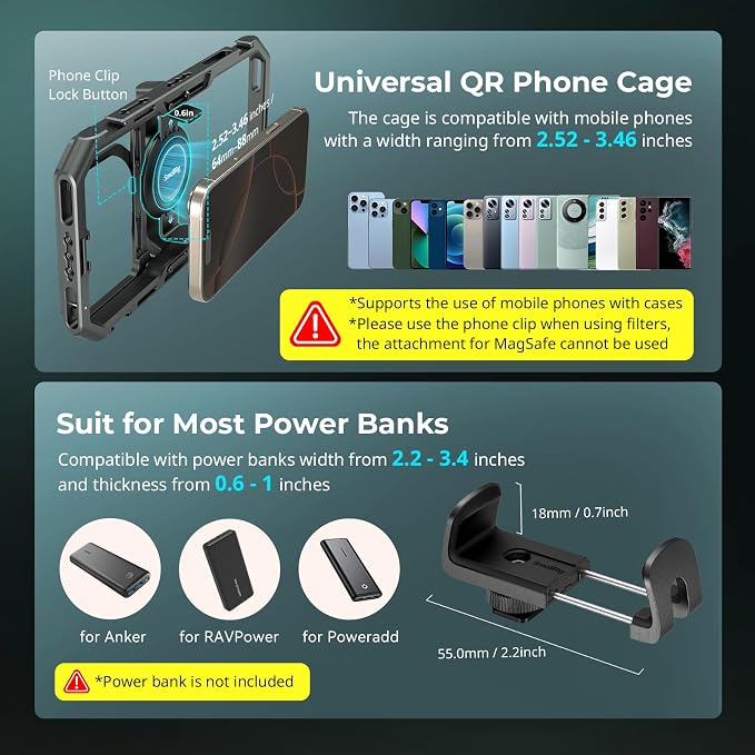 SmallRig x Brandon Li All-in-One Mobile Video Kit, Quick Release Universal - Image 3