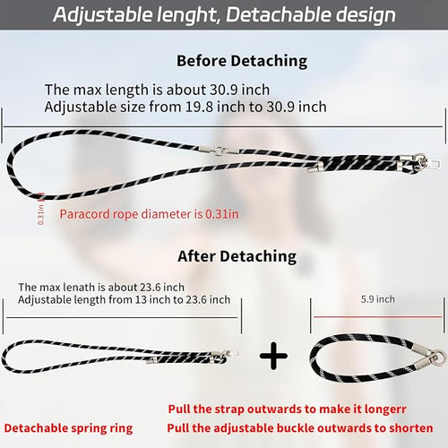 3-in-1 Adjustable Phone Lanyard Crossbody Cell Phone Neck Strap Universal - Image 2