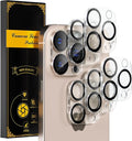 beuxece for 6 Pack iPhone 16 Pro/iPhone 16 Pro Max Camera Lens Protector 9H by Beuxece