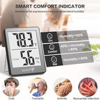 DOQAUS Indoor Thermometer, Mini Digital Hygrometer Room Thermometer, Humidity - Image 3