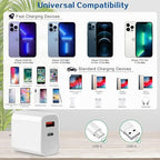 Fast Charger for iPhone, Dual Port A/C Apple iPhone Charger Fast Charging Block - Image 3