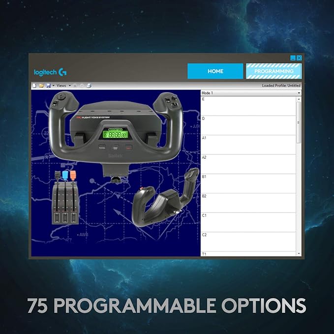 Logitech G PRO Flight Yoke System, Professional Simulation Yoke and Throttle - Image 7