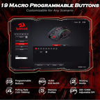 Redragon Gaming Mouse, MMO Mouse Gaming UP 12400 DPI, 19 Macro Programmable - Image 3