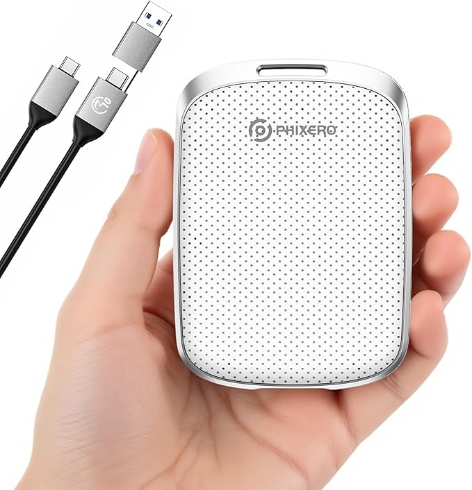 PHIXERO P5PLUS Portable SSD 2TB Up to 550MB/s, USB 3.2 Gen 2 External Solid by ProvidingSolutionsforDataStorage