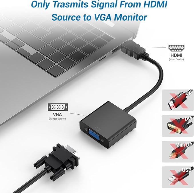 HDMI to VGA Adapter, Compatible - Image 3