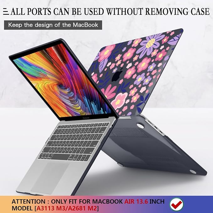 CISSOOK for MacBook Air 13 inch M4 M3 M2 Case 2025 2024 2023 2022, Hard Shell - Image 4