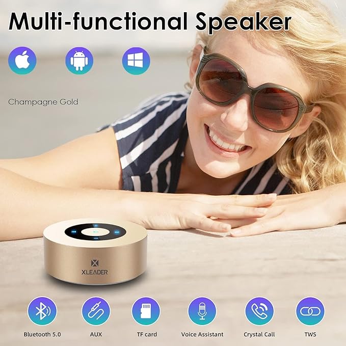 XLeader Small Bluetooth Speaker Portable Speakers Bluetooth Wireless - Image 4