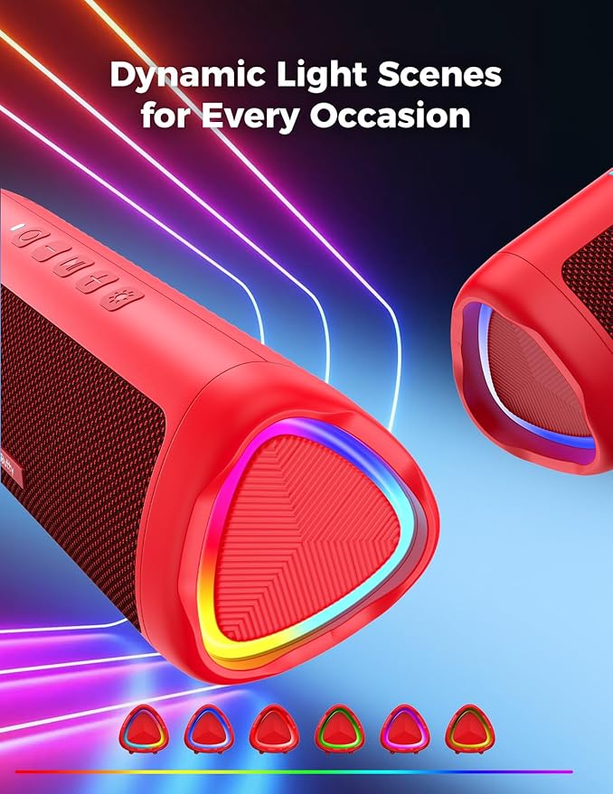 Bluetooth Speaker, 20W HD Sound, Portable Wireless, IPX5 Waterproof, - Image 3