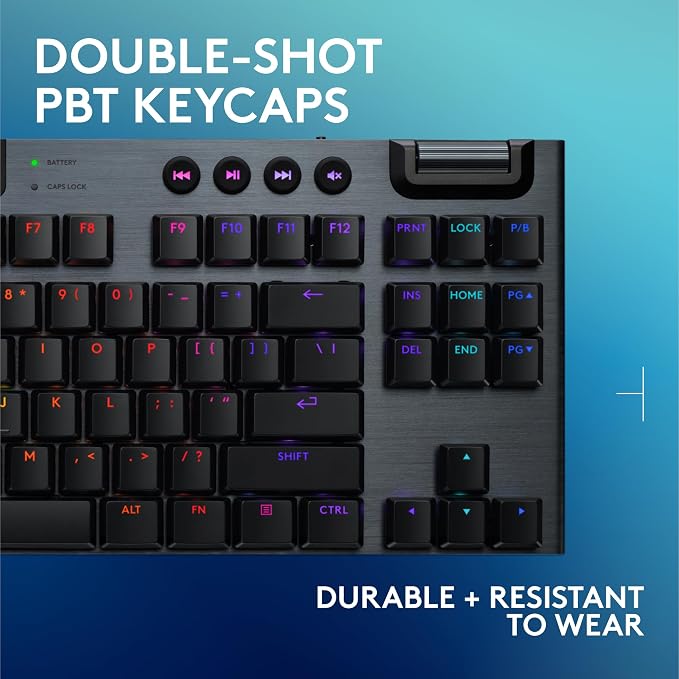 Logitech G915 X Lightspeed TKL Wireless Mechanical Gaming Keyboard, Double-Shot - Image 7
