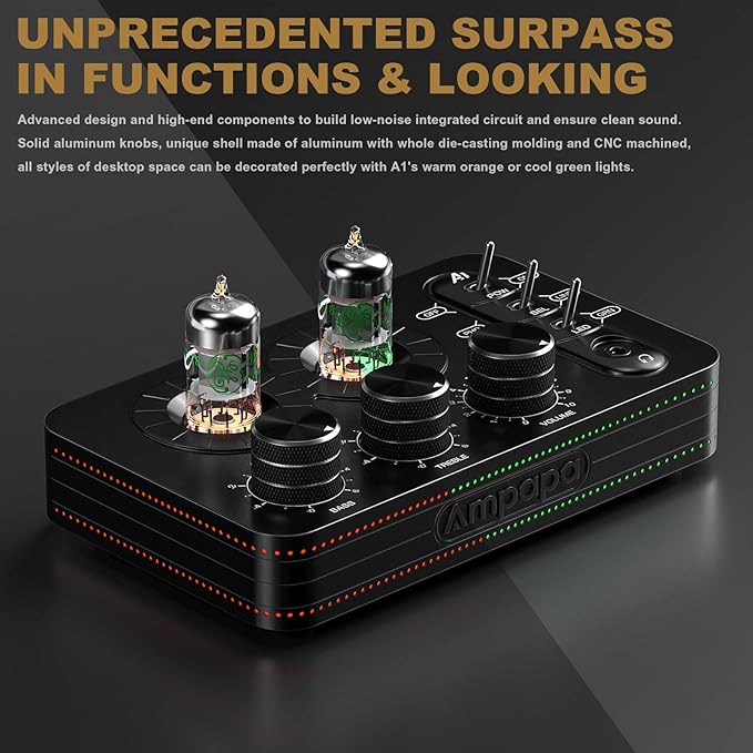 A1 Vacuum Tube Phono Preamp, Headphone Amp, Hi-Fi Audiophile Preamplifier - Image 5