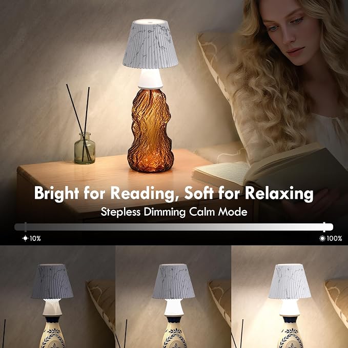 WILIT Wireless Bottle Lamp Shade, RGB Color Changing LED Night Light, Mood - Image 4