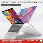 CISSOOK Compatible with MacBook Air 13.6 inch Case 2025 2024 2022 Release M4 M3 - Image 5