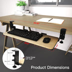 Ergonomic Keyboard Tray Under Desk Pull Out - Image 5