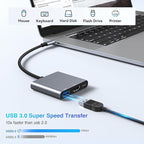 USB C to HDMI Adapter, Type-C Hub Converter to 4K HDMI Output, USB 3.0 Port & - Image 6