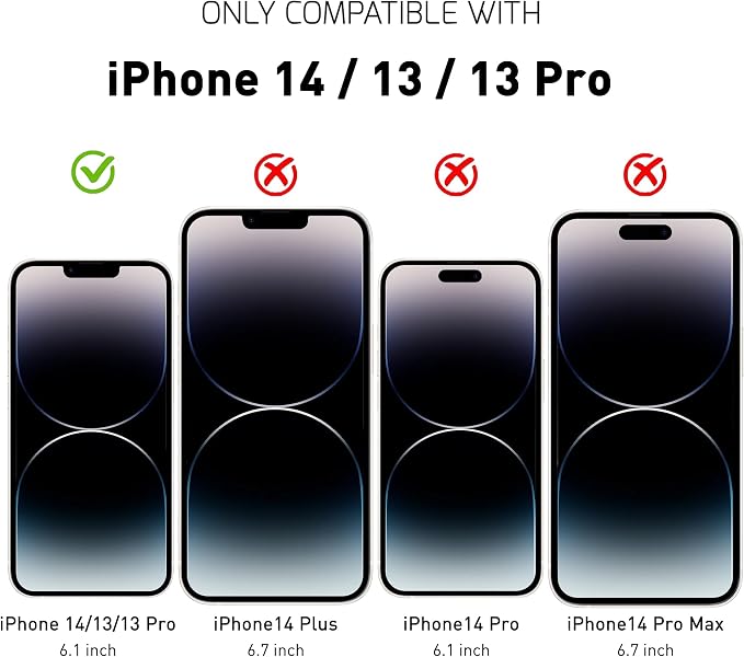 iPhone 14/13/13 Pro Screen Protector Tempered Glass and Installation Tool - Image 2