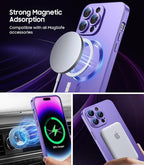 Magnetic for iPhone 14 Pro Max Case Slim Soft TPU Bumper Shockproof Metallic - Image 2