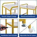 Large Printer Table Stand with Shelf - Image 7