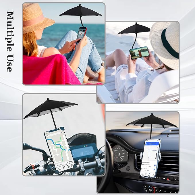 Magnetic Umbrella Phone Stand for Sun Protection, Adjustable Sun Shade Shield - Image 5