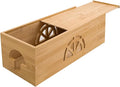 Bamboo Cable Management Box, Extra Large Cord Organizer Box, Power Strips Hider by binaural