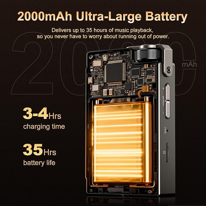 HiFi MP3 Player, Lossless DSD High-Resolution Digital Audio Music Player - Image 5