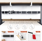 Univivi No Drill Under Desk Cable Management Tray, Clamp/Screw Mount Desk Cable - Image 2