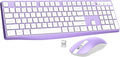 Wireless Keyboard and Mouse Combo, Lovaky 2.4G Full-Sized Ergonomic Keyboard by LovakyOfficeExpert