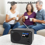 Ocean Digital WR-336M Wi-Fi Internet FM Radio, 2.4” Color Display, USB Playback - Image 5