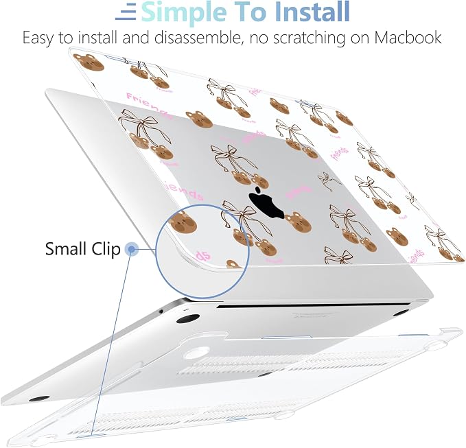 MEEgoodo Case for MacBook Pro 13 inch Case 2022 2021 2020 New A2338 M2/M1 A2251 - Image 4
