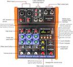 G-MARK Analog Mixer Audio 4 Channel DJ Audio Mixer Bluetooth Studio Karaoke - Image 5