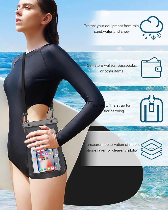 2L Waterproof Phone Pouch for iPhone 16 15 14 11 Pro Max & Galaxy S24 S21 - Image 6