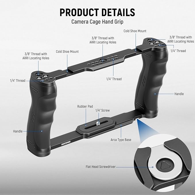 NEEWER Universal Camera Cage & Top Handle - Image 2