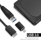 250GB Ultra Slim Portable External Hard Drive HDD-USB 3.0 - Image 4