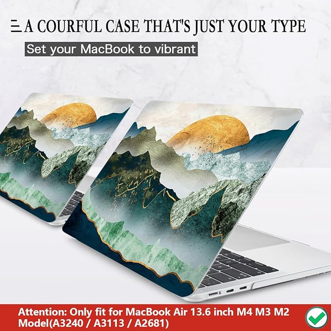 CISSOOK Mountain Case for MacBook Air 13.6 inch 2025 2024 2022 Release Model - Image 3