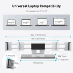 AboveTEK Laptop Locking Station, Premium Aluminum MacBook Security Lock - Image 4