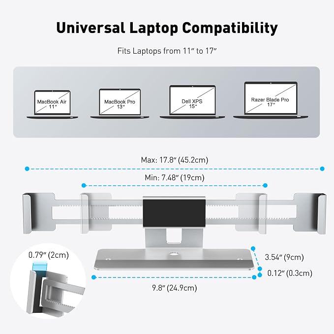 AboveTEK Laptop Locking Station, Premium Aluminum MacBook Security Lock - Image 4