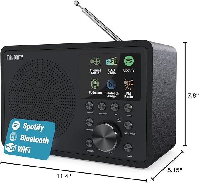 Internet Radio for Home with WiFi and FM | DSP Speaker Perfect for Bedroom - Image 8