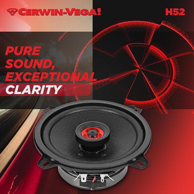 CERWIN-VEGA! HED 2025 Edition Coaxial Speaker – 5.25” 2-Way Coaxial Full Range - Image 6