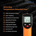 Elitech 2Pack Laser Temperature Gun, Non-Contact Digital Infrared Thermometer - Image 2